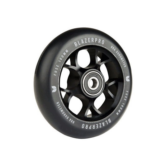 Blazer Pro Scooter Wheel (UK) Fuse 100mm W/Abec 9 Black 100 MM