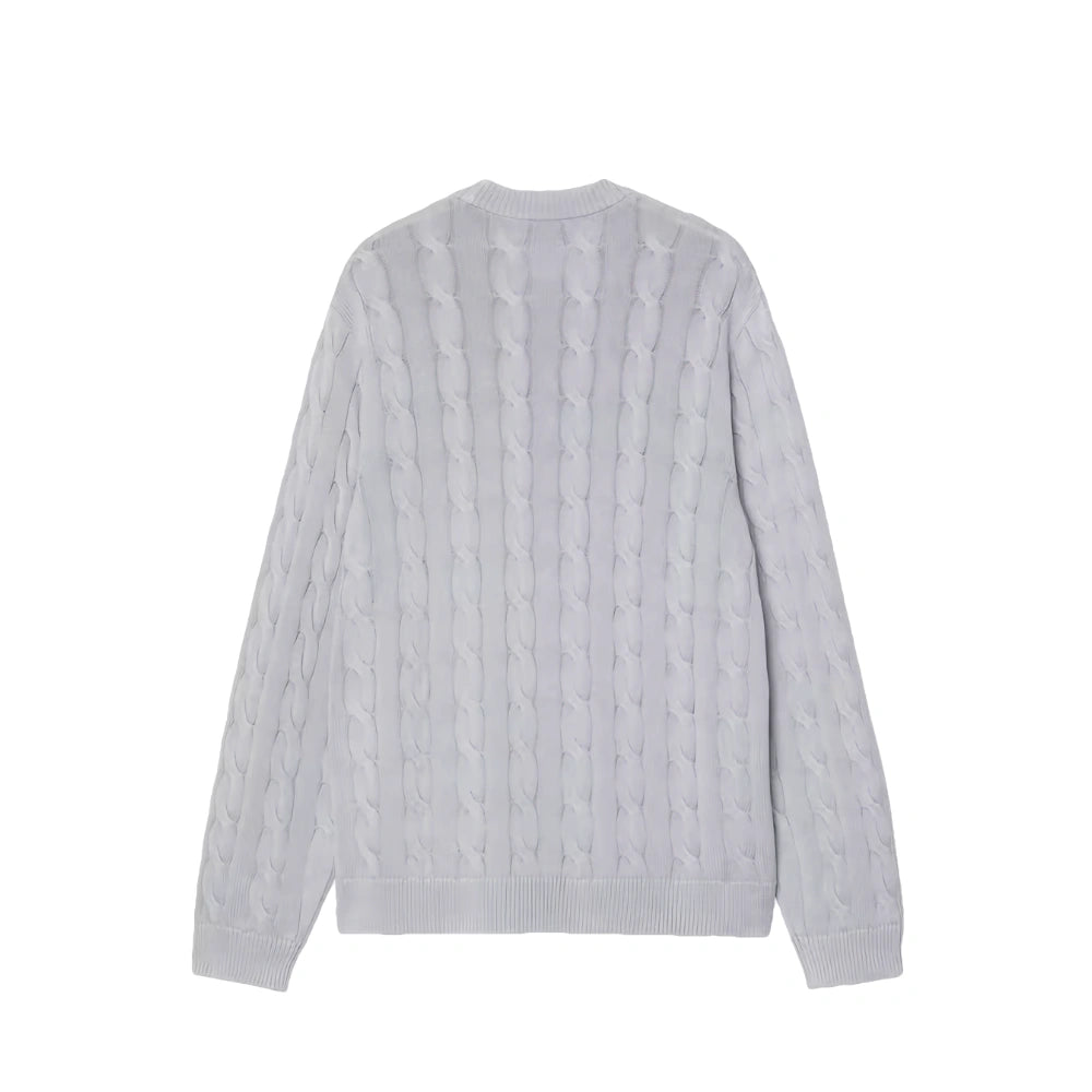 Carter Sweater Blue Fog, Garment dyed