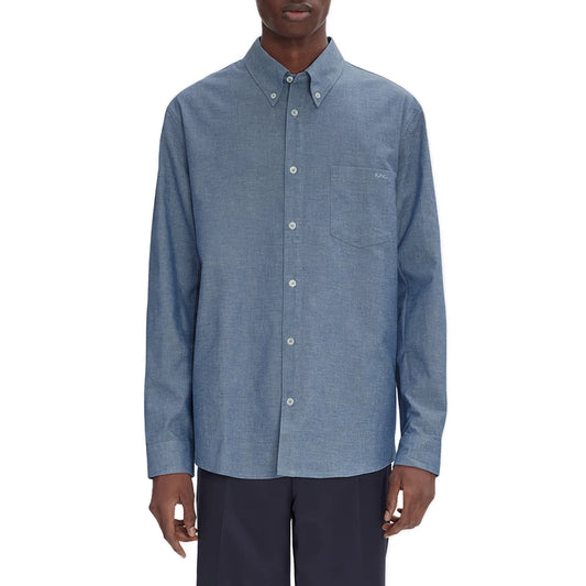 EDOUARD BRODÉ SHIRT INDIGO