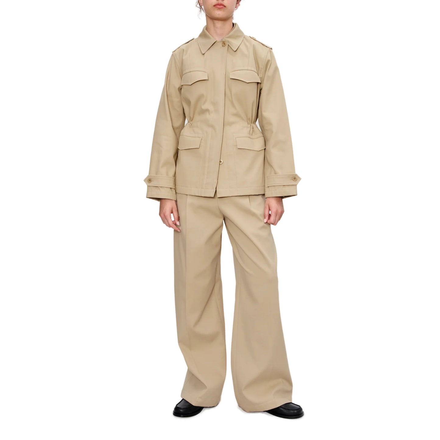FITTED SAFARI JACKET BEIGE