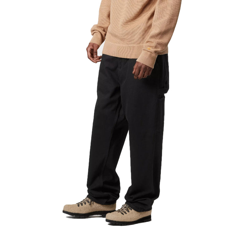 Single Knee Pant Black (stone washed)