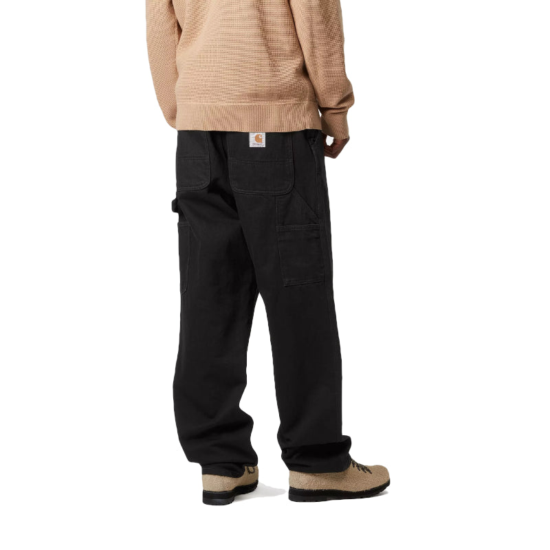 Single Knee Pant Black (stone washed)