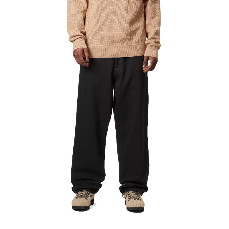 Single Knee Pant Black (stone washed)