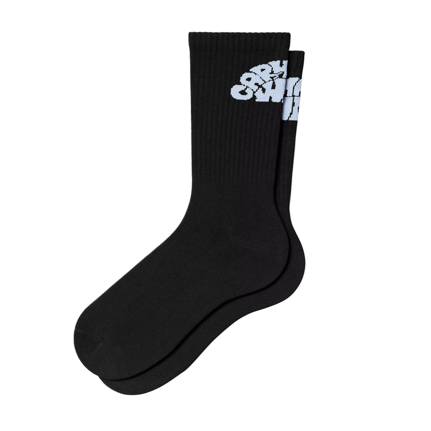 W' Jazzy Socks Black / Air Sky