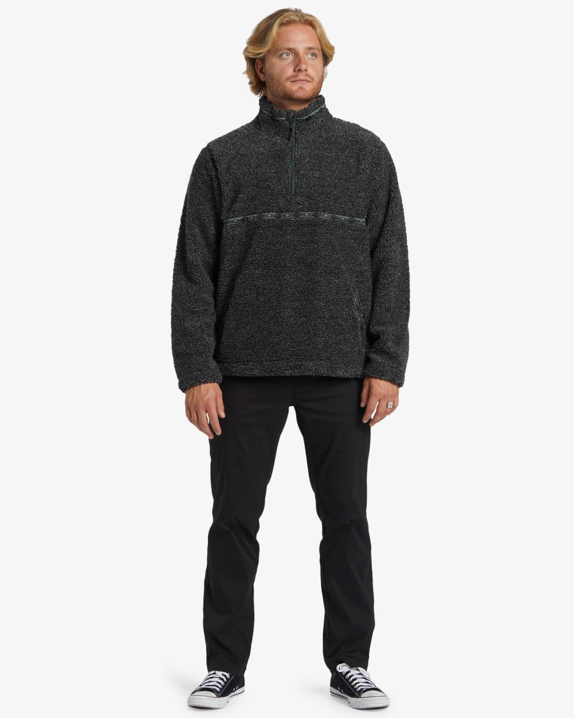 Boundary Tombstone Half-Zip BLACK