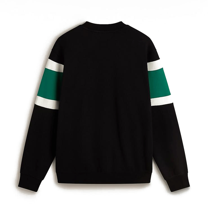 Logo Vintage Colorblock Crew Black/Verdant Green