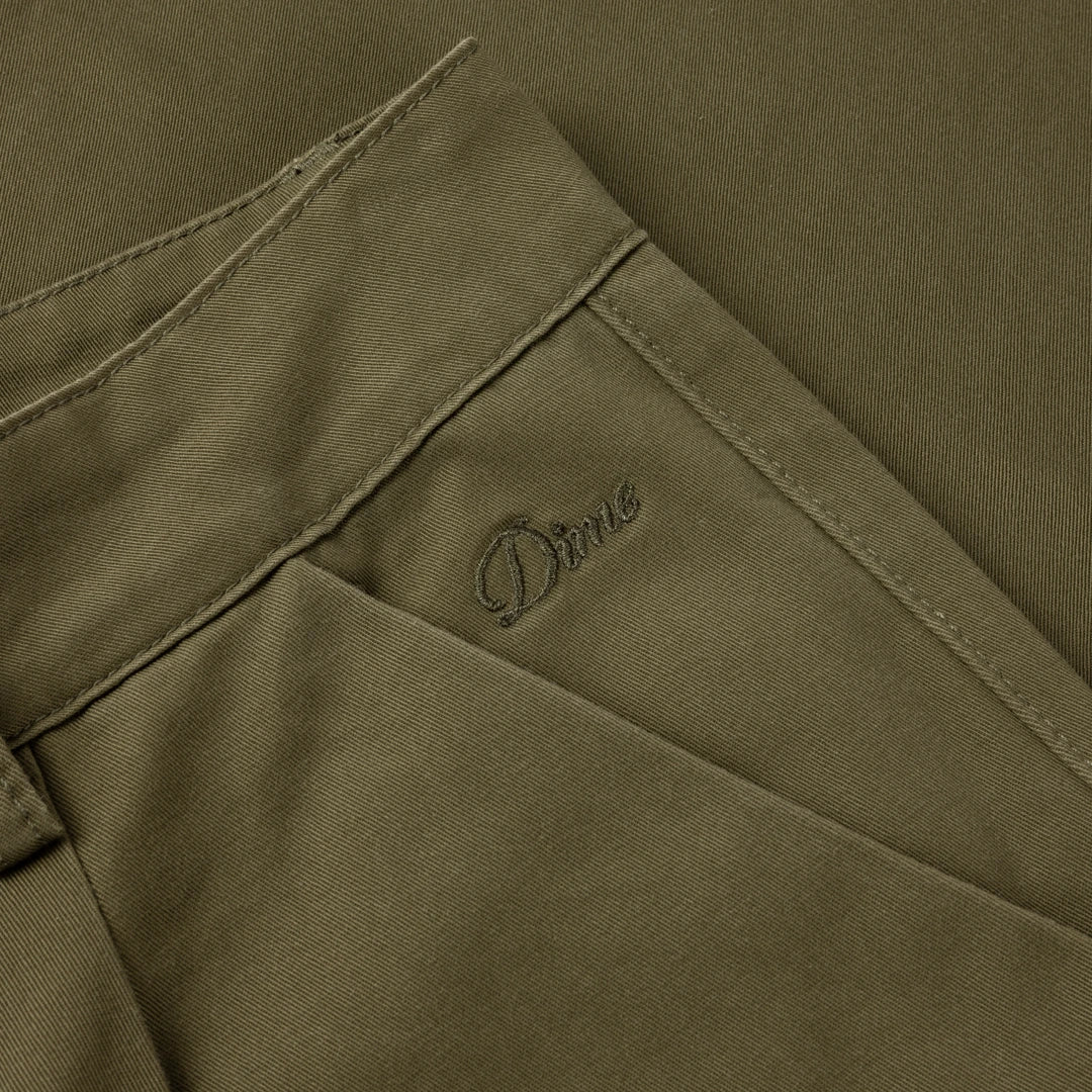 Baggy Chino Pants Forest Green