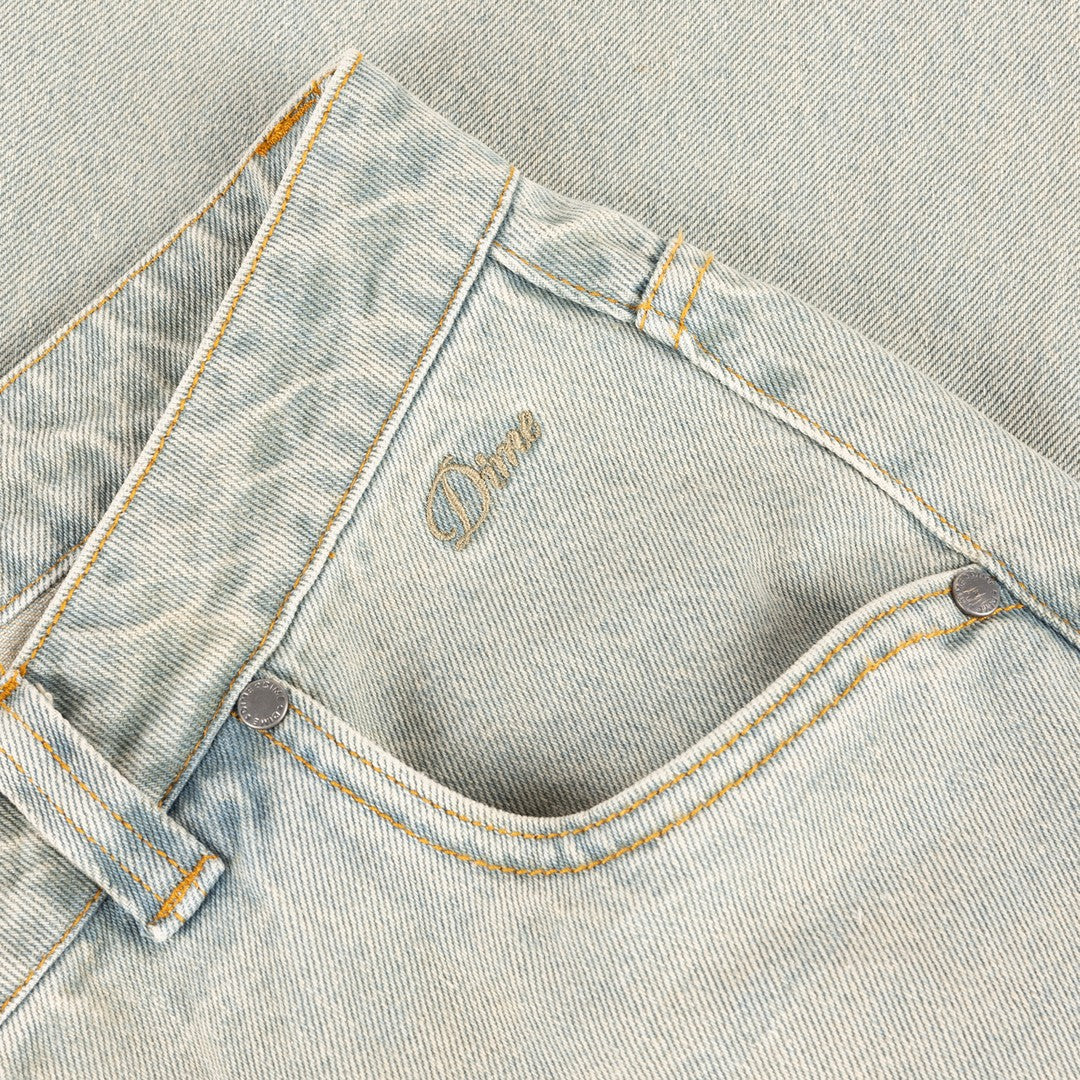 Relaxed Denim Pants Sandblasted Sky Blue