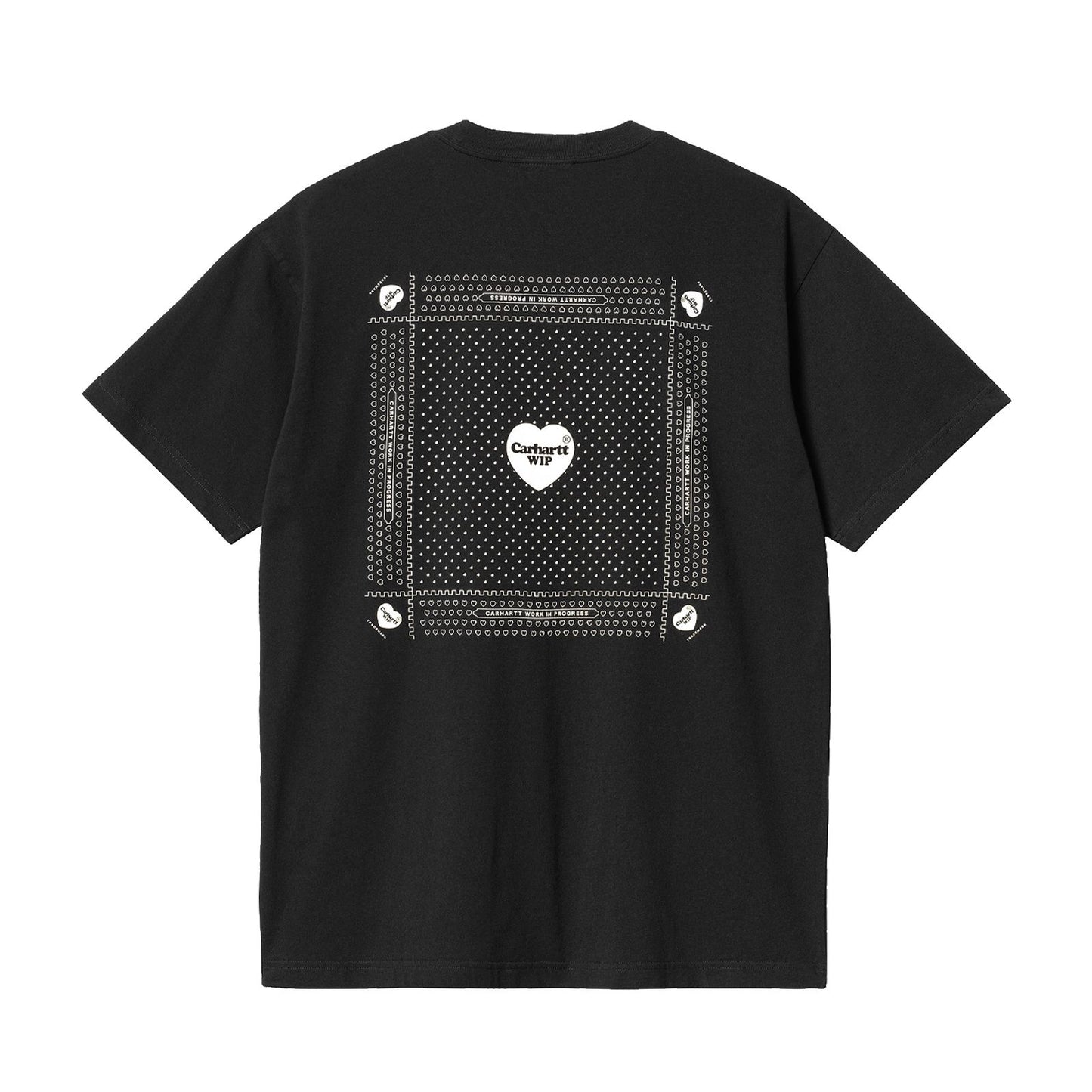 S/S Heart Bandana Black