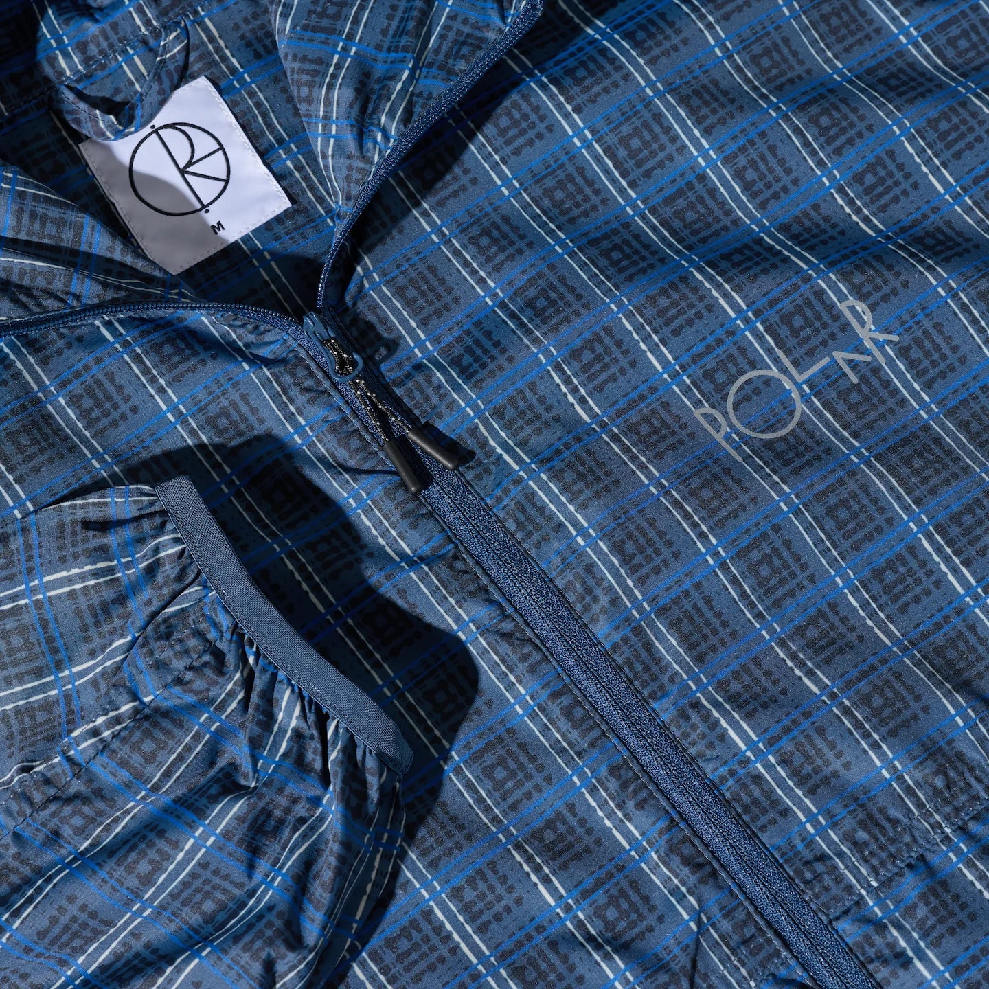 Chase Light Shell Jacket Blue Check