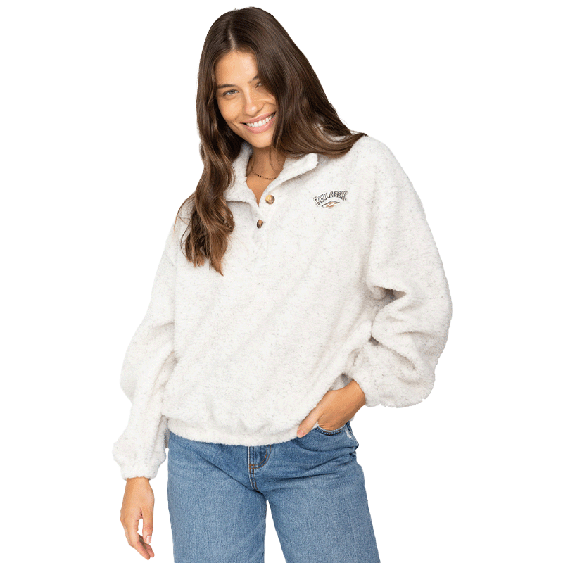Run the Road Half Zip White