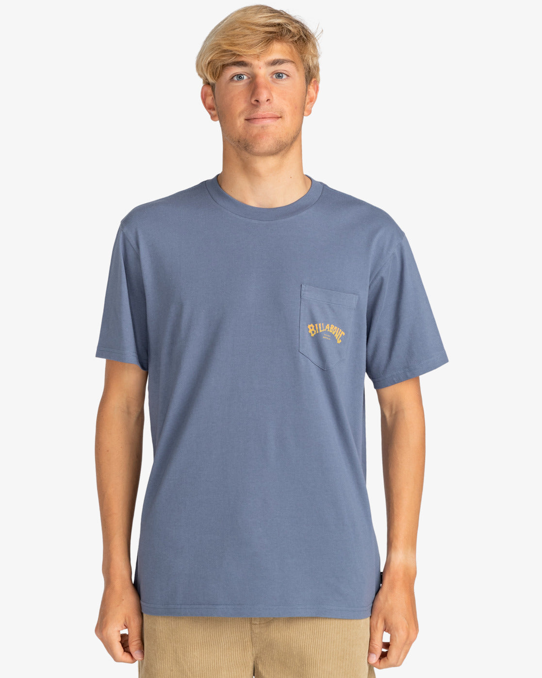 S/S Stacked Arch Slate Blue