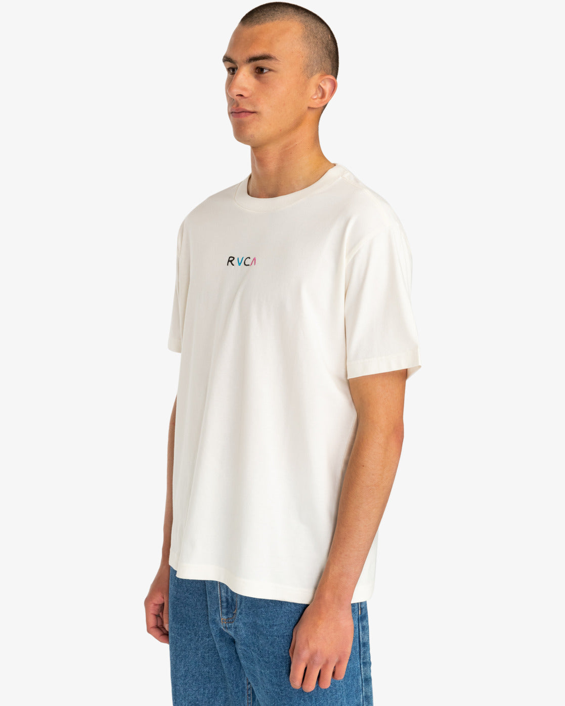 FLOWER SKULL WHT TEE