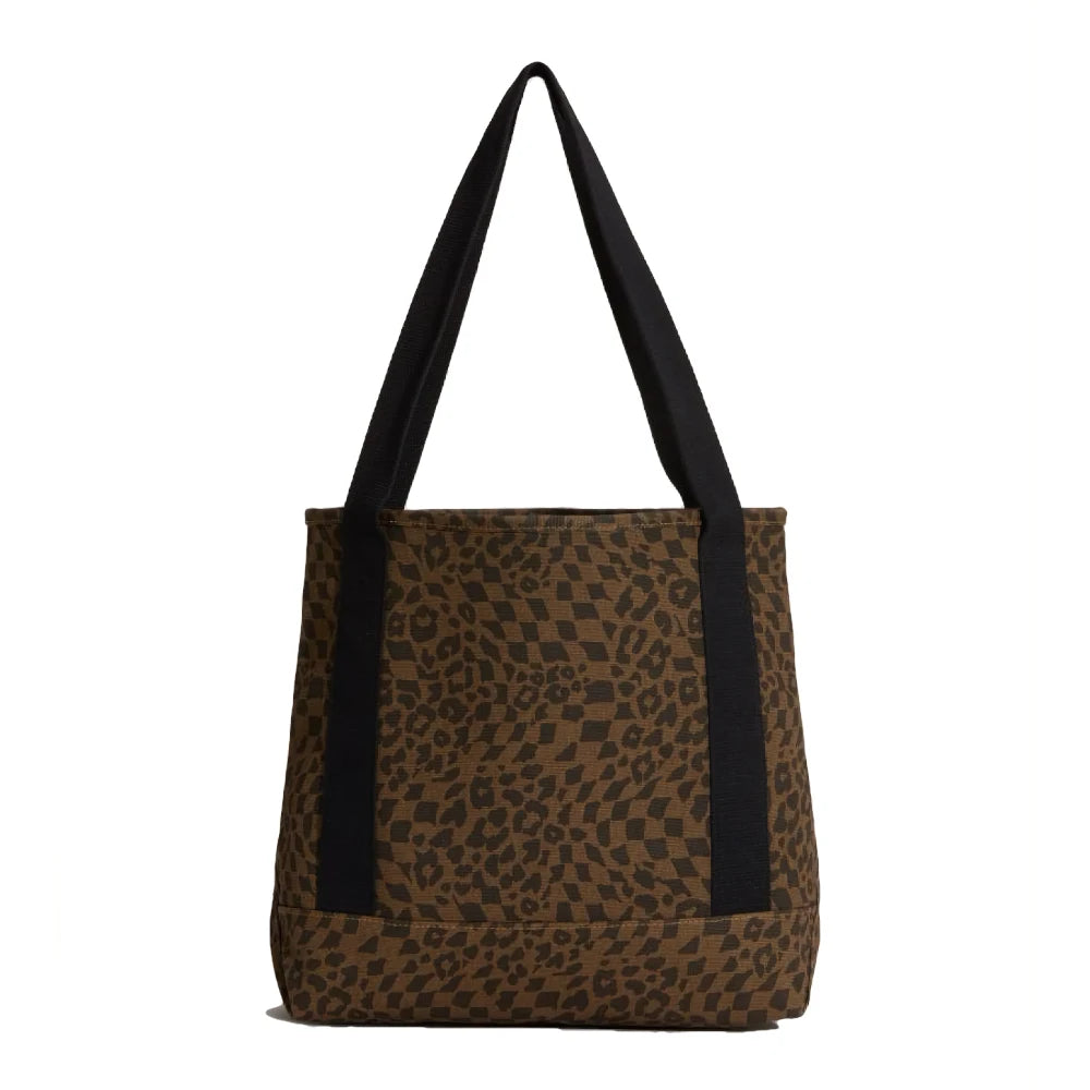 Pergs Midi Tote – Leopard/Check