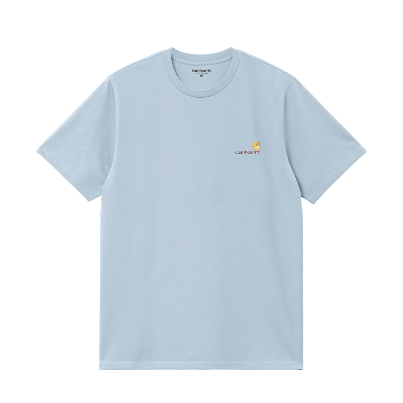S/S American Script Frosted Blue