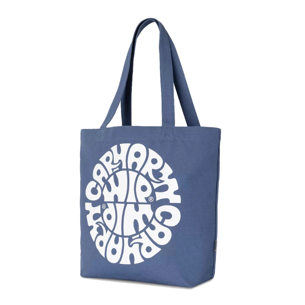 Canvas Graphic Tote Blue