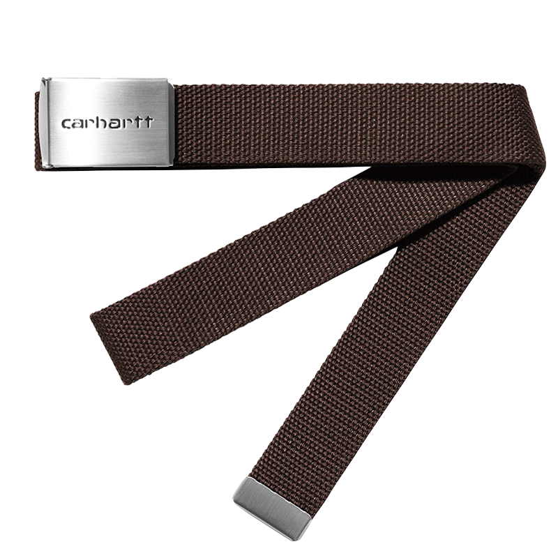 Clip Belt Chrome Tobacco