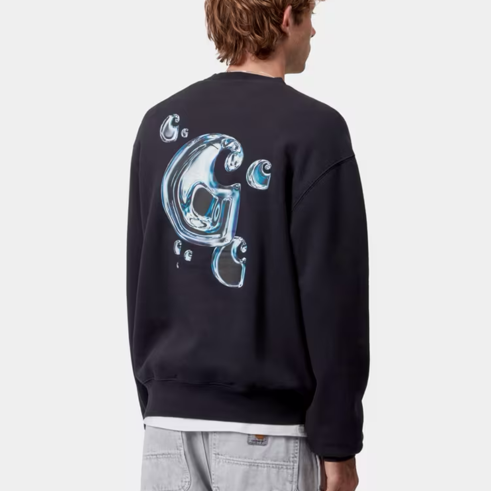Solar Chrome Sweatshirt Dark Navy