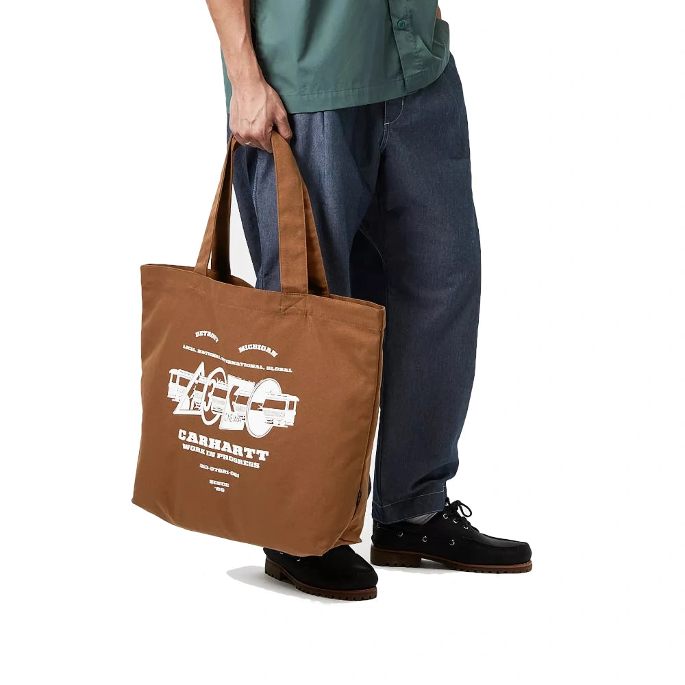 Canvas Graphic Tote Runaway Print, Hamilton Brown