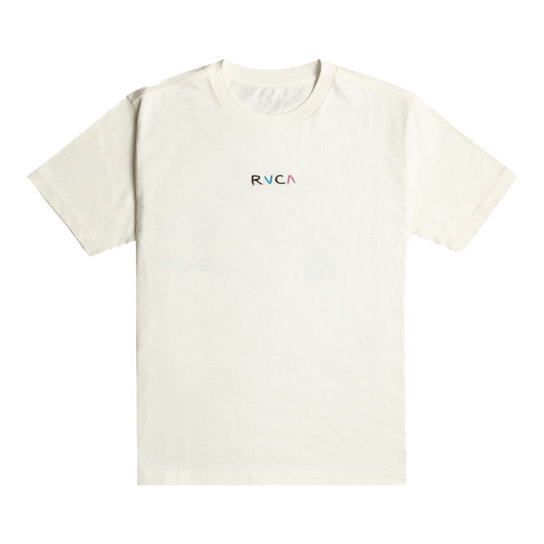 FLOWER SKULL WHT TEE