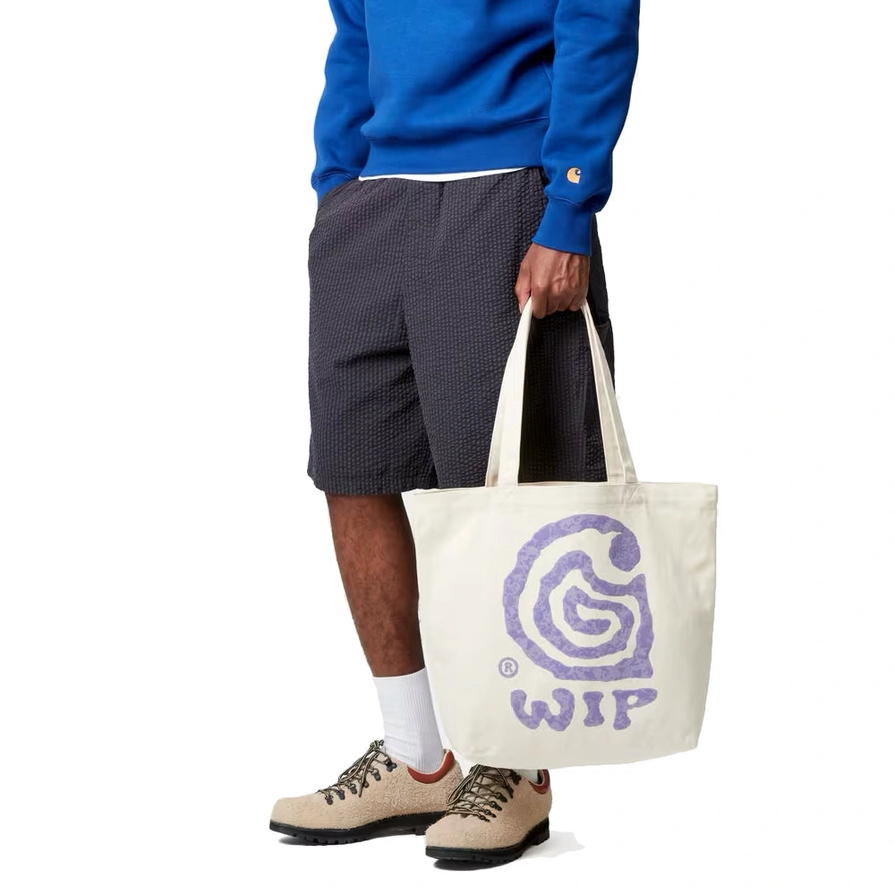 Canvas Graphic Tote Helix Print, Natural