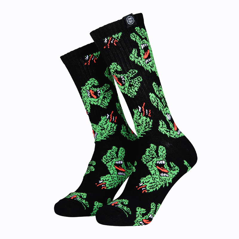 SB Hand Repeat Black Socks