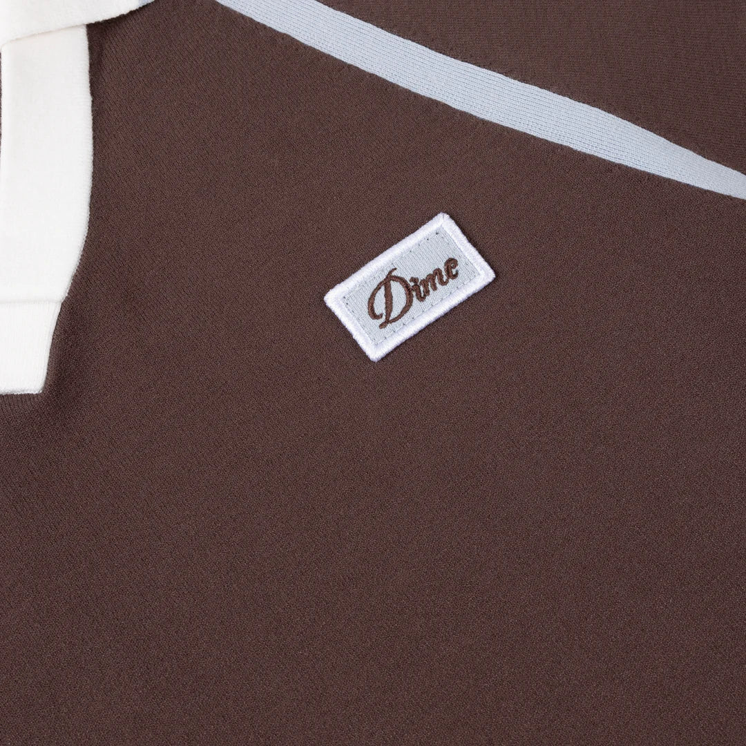 W' Knitted Jersey Brown