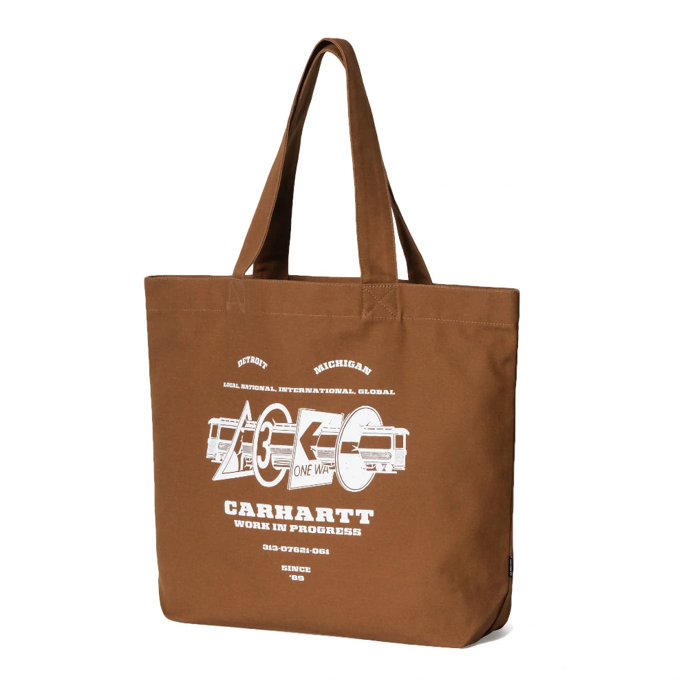 Canvas Graphic Tote Runaway Print, Hamilton Brown