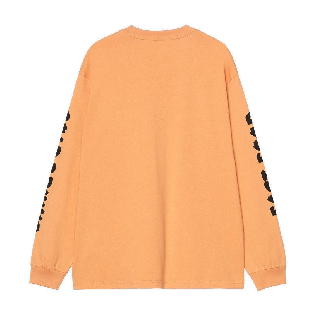 L/S Cold Drinks T-Shirt Gentle Orange