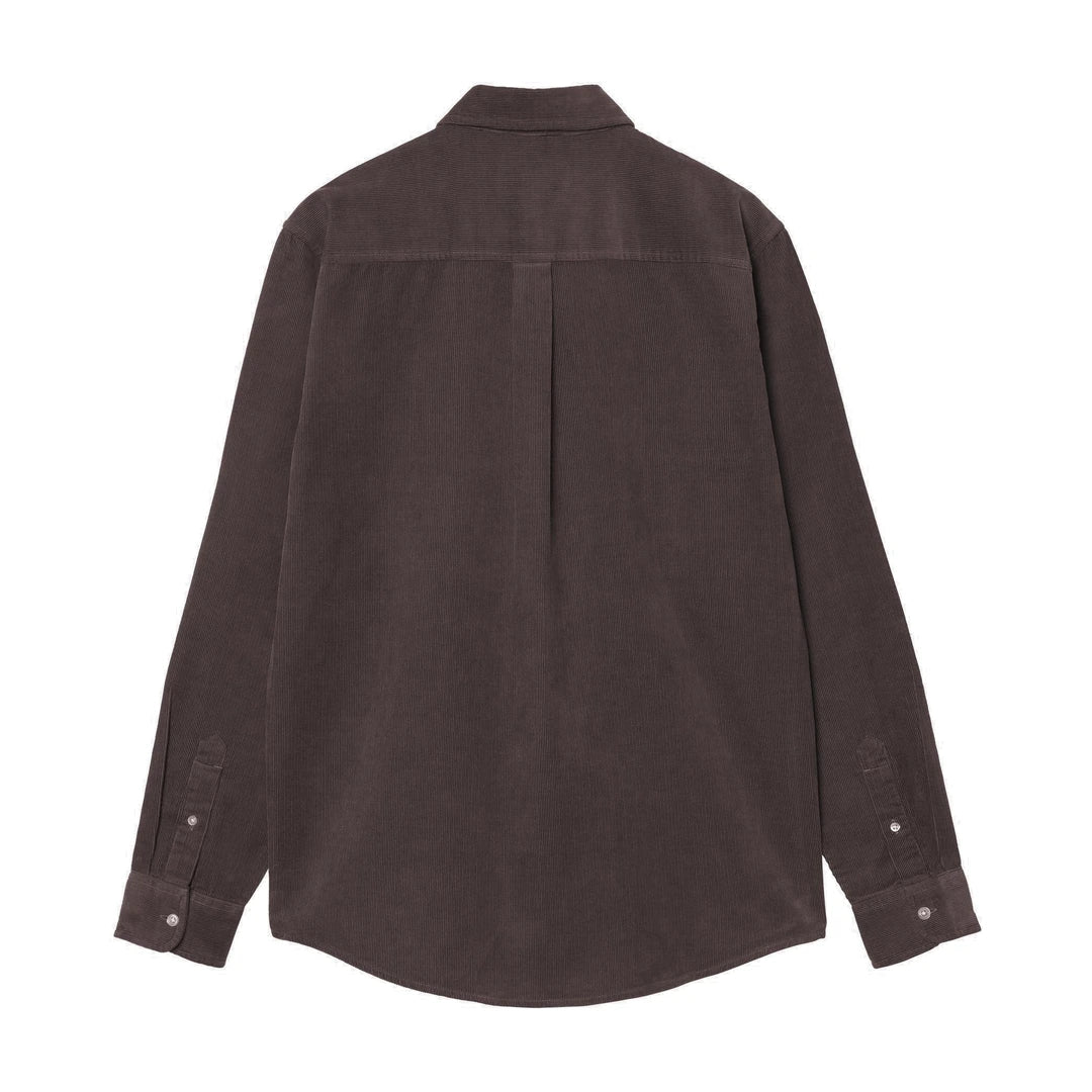 L/S Madison Fine Cord Shirt Shale / Wax