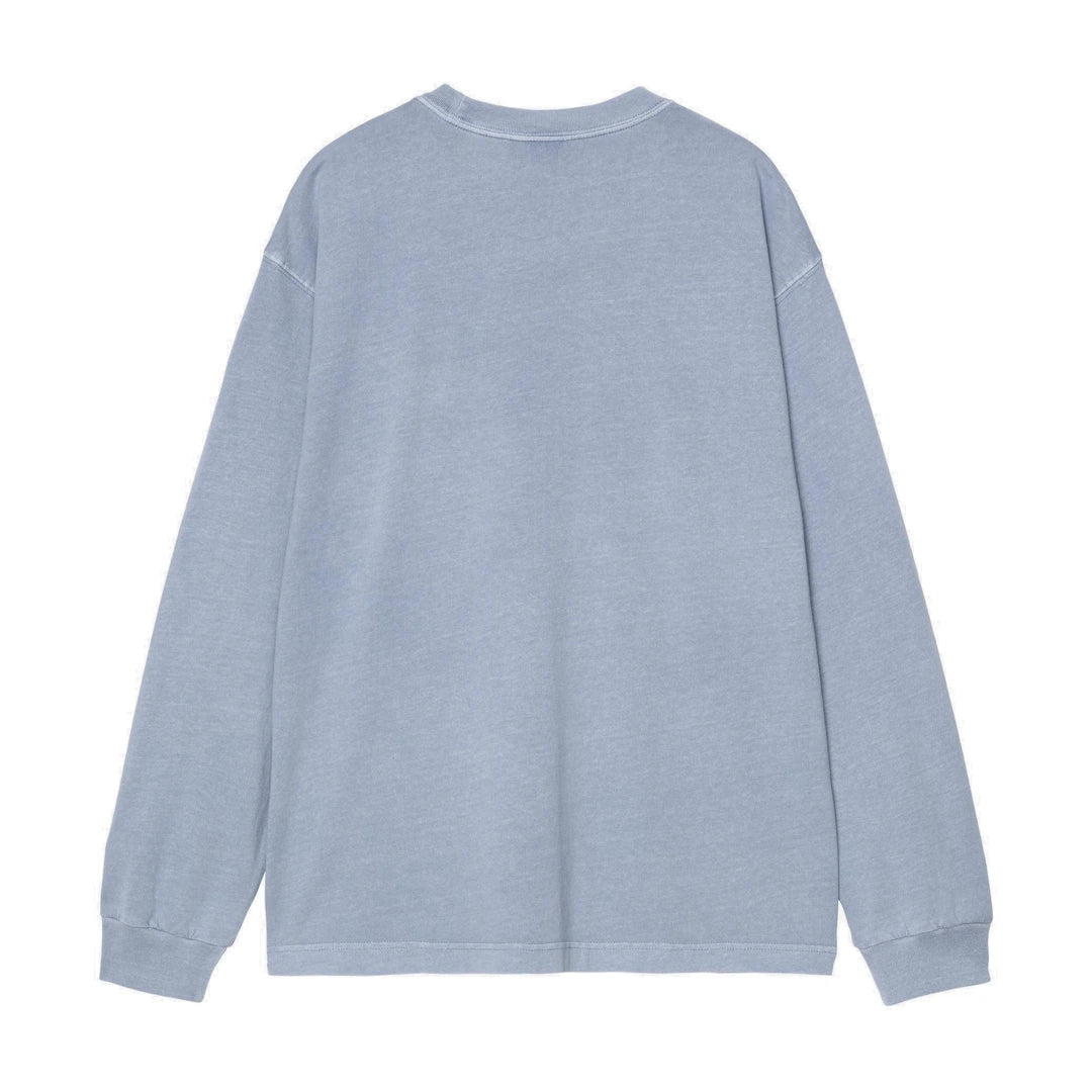 L/S Nelson T-Shirt Gentle Blue garment dyed