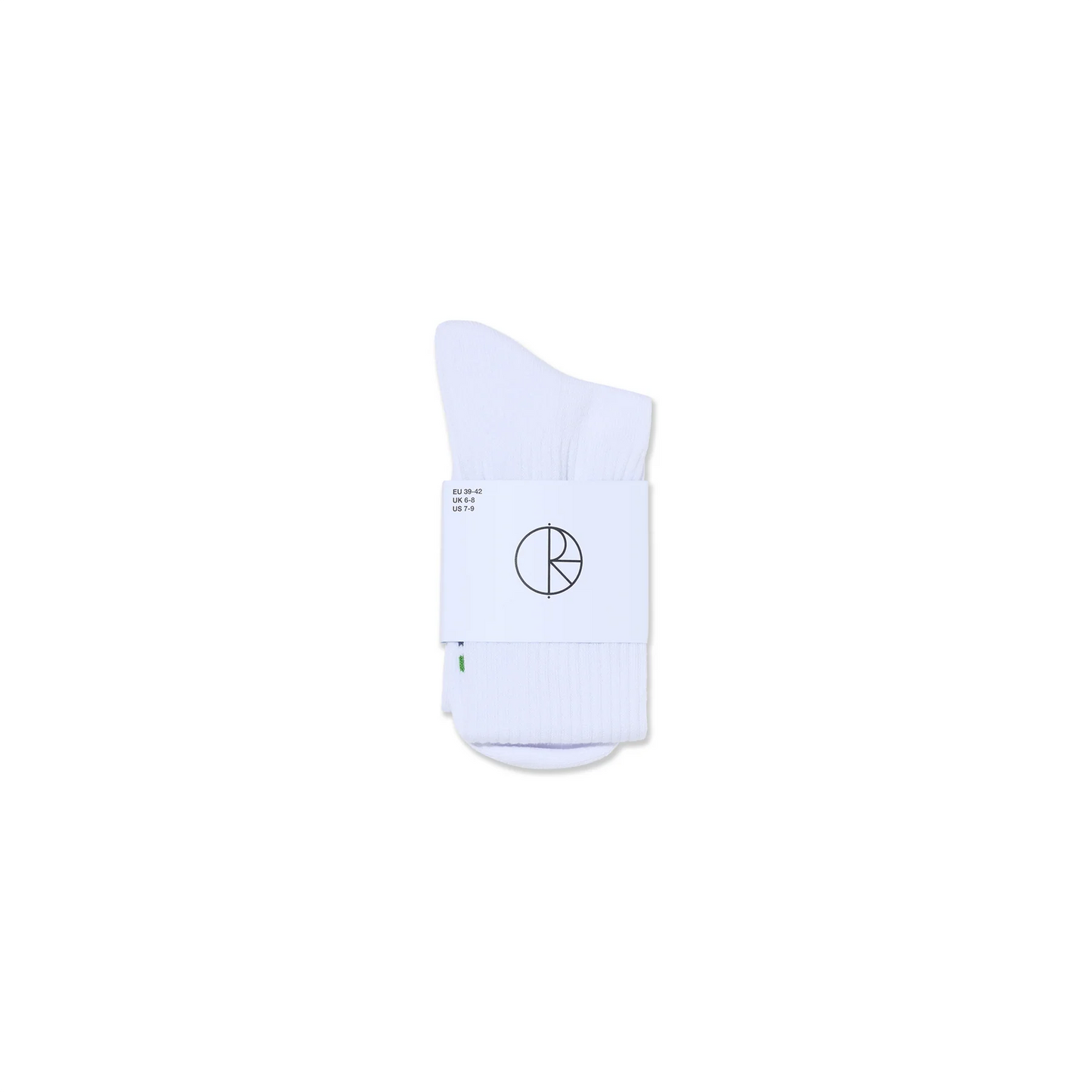 Long Rib Socks Stripes White/Green/Blue