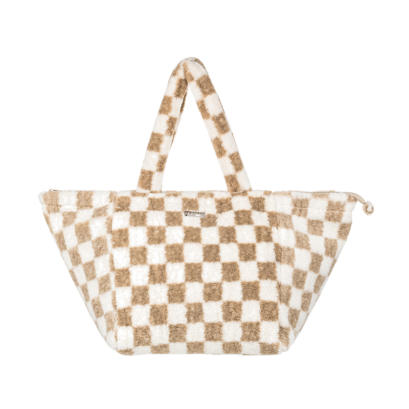 Dreamaway Checkered Sherpa Tote