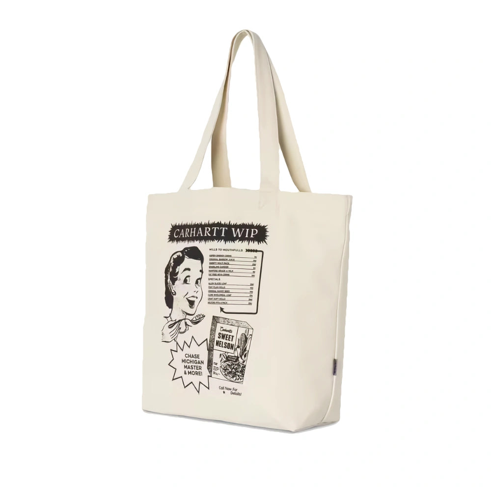 Canvas Graphic Tote Catalogue Print, Natural