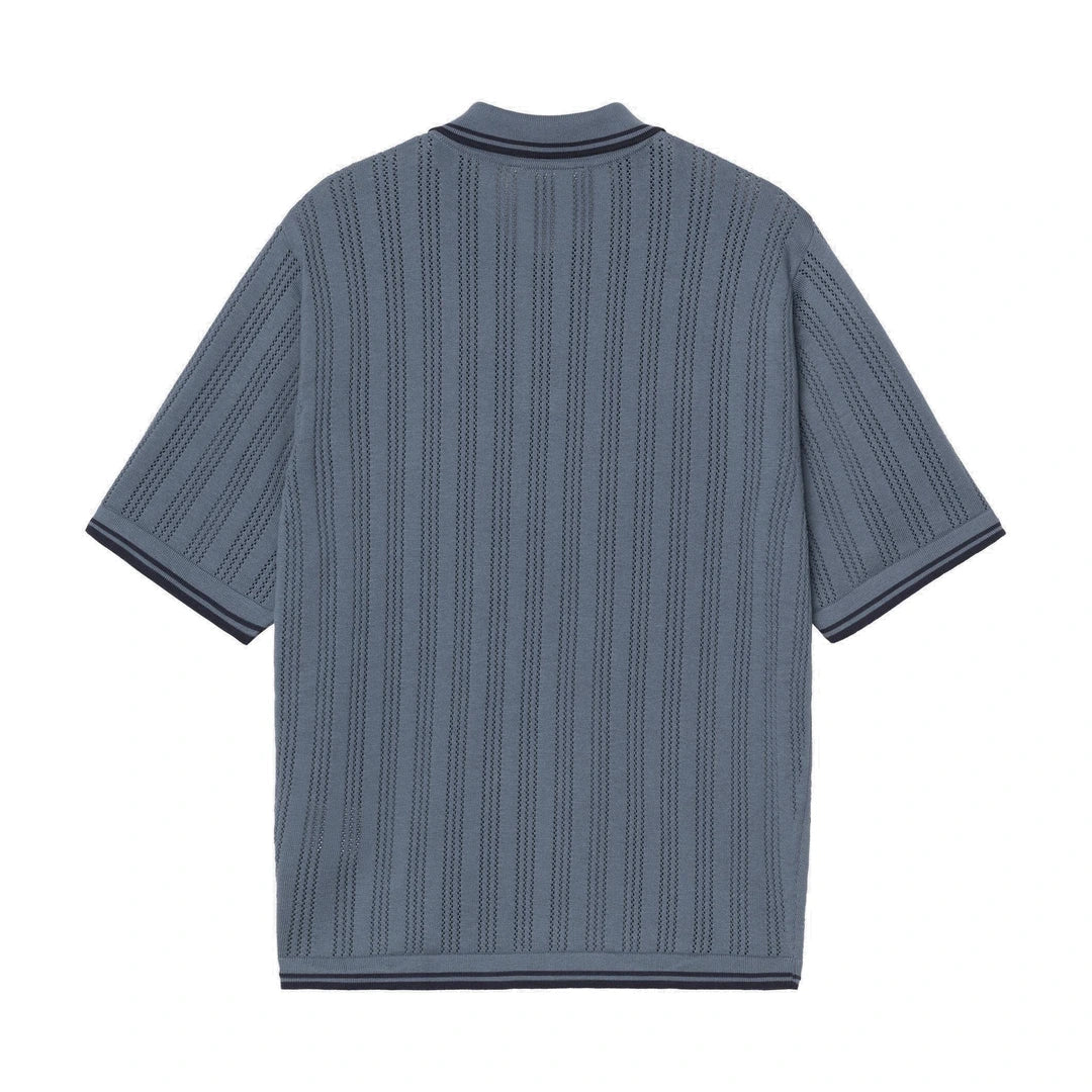 S/S Ramsey Polo Velvet Blue / Deep Night