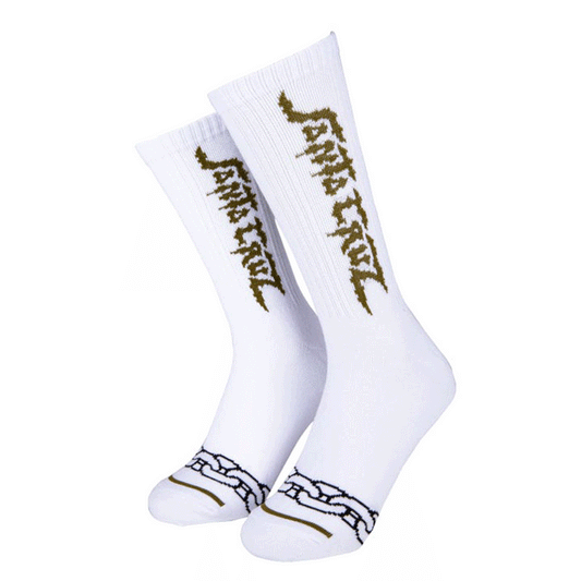 Dungeon Strip White Socks