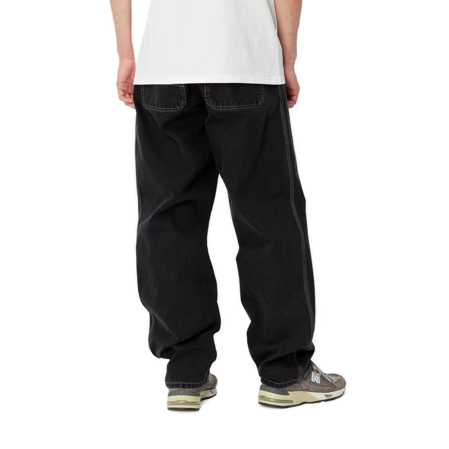 Simple Pant Black Heavy Stone Wash