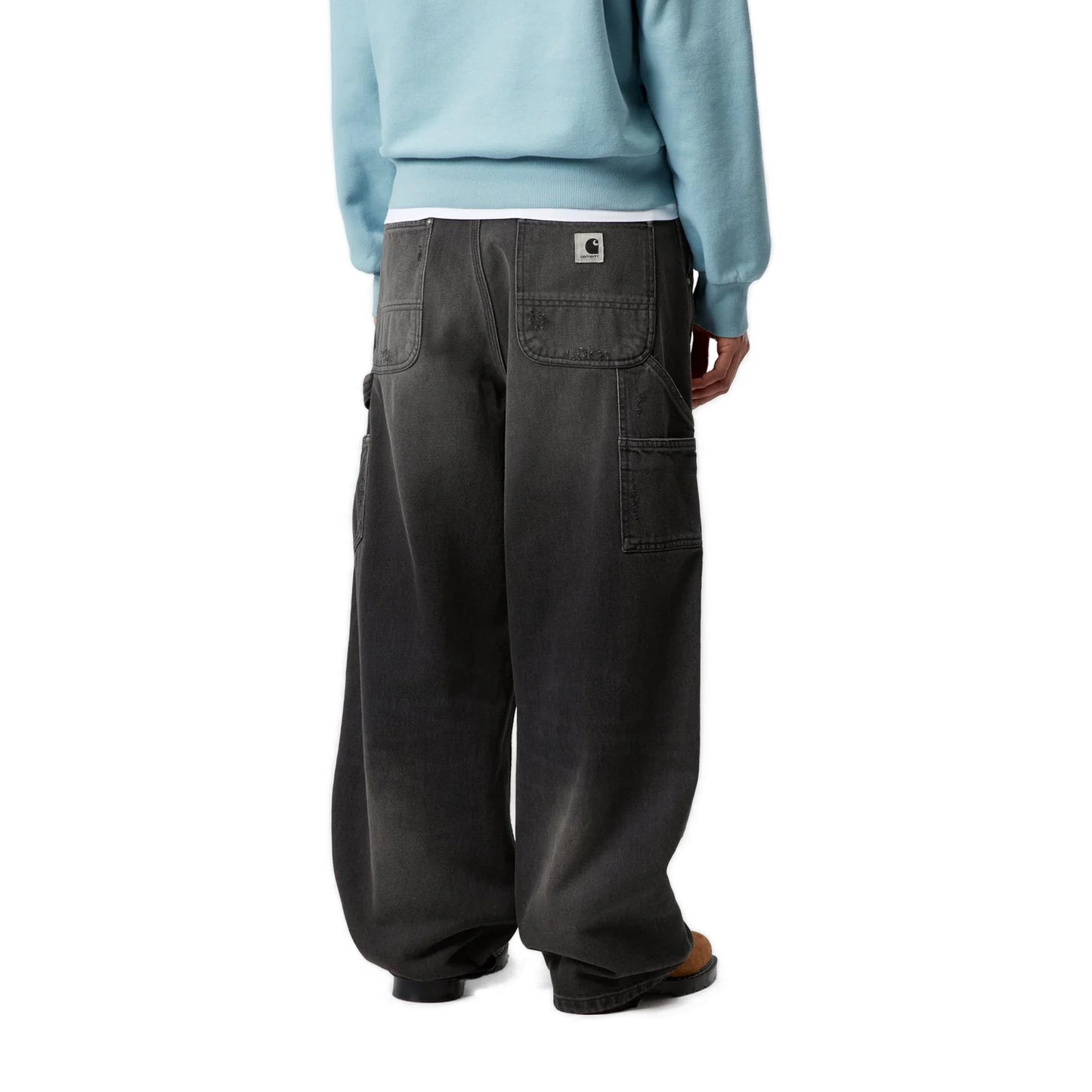 W' Brandon Double Knee Pant Black (Grind Wash)