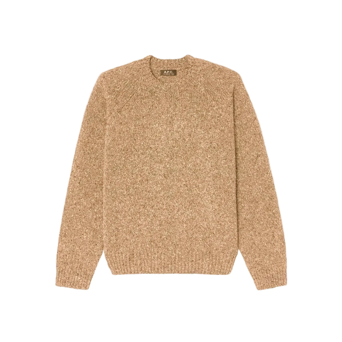 CREW NECK JUMPER HAZELNUT