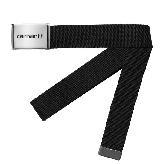 Clip Belt Chrome Black