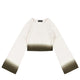 Cropped Mohair Knit Gradient Cream