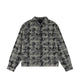 Plaid Flannel Shirt Bleached Black