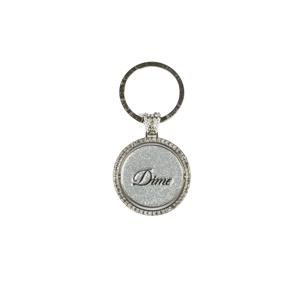 Iced Out Keychain Silver