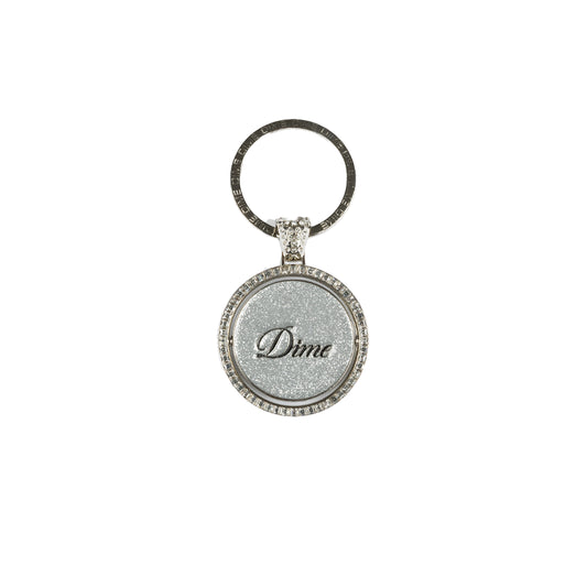 Iced Out Keychain Silver