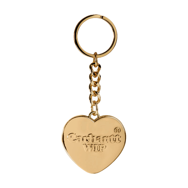 Heart Keychain Gold