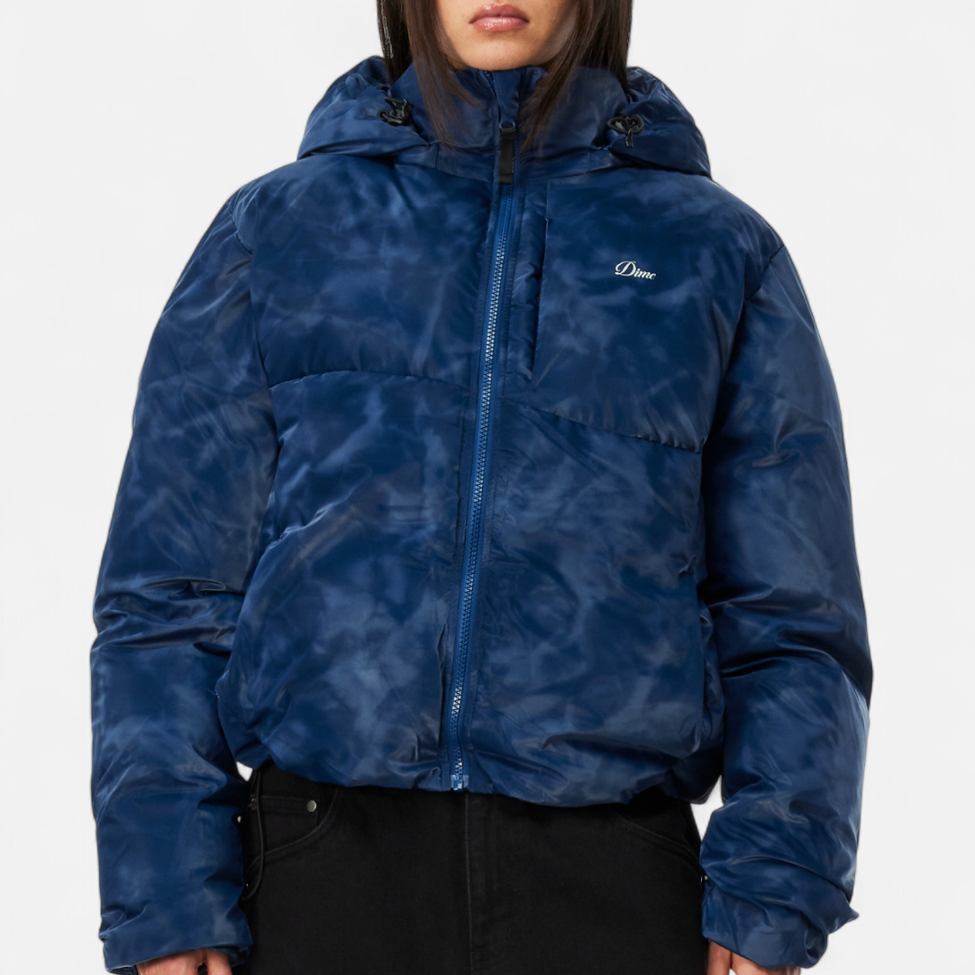 Wavy Puffer Smoke Blue