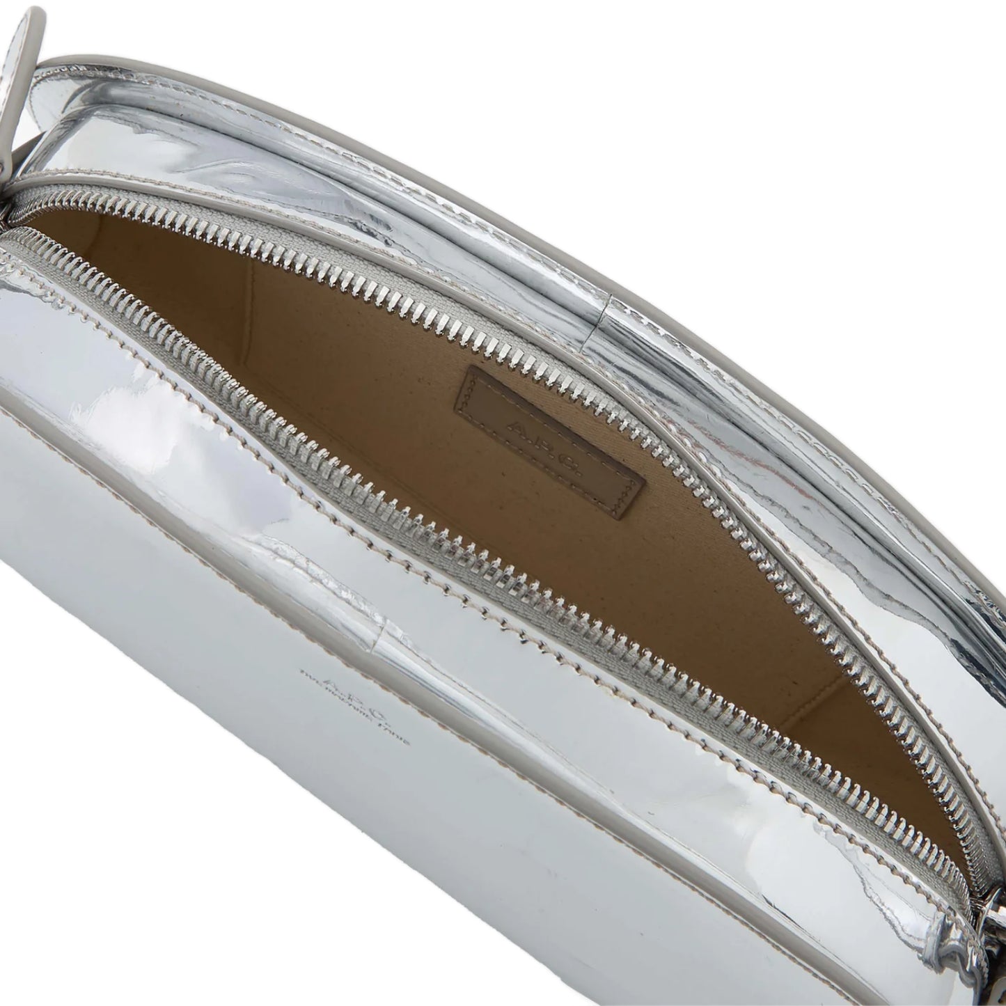 DEMI-LUNE SHOULDER BAG ARGENT