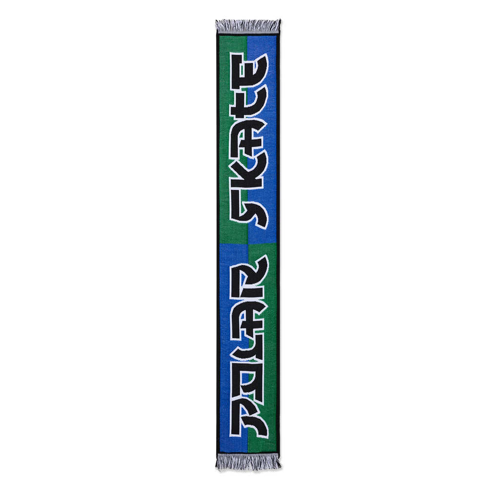 Football Scarf Squares Blue / Green