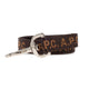 TOUTOU LOGO LEASH MARRON