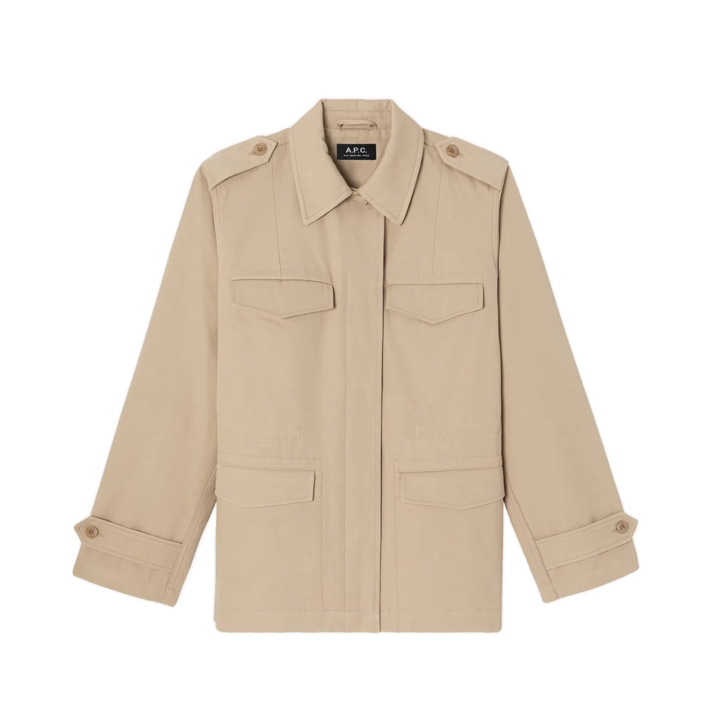 FITTED SAFARI JACKET BEIGE